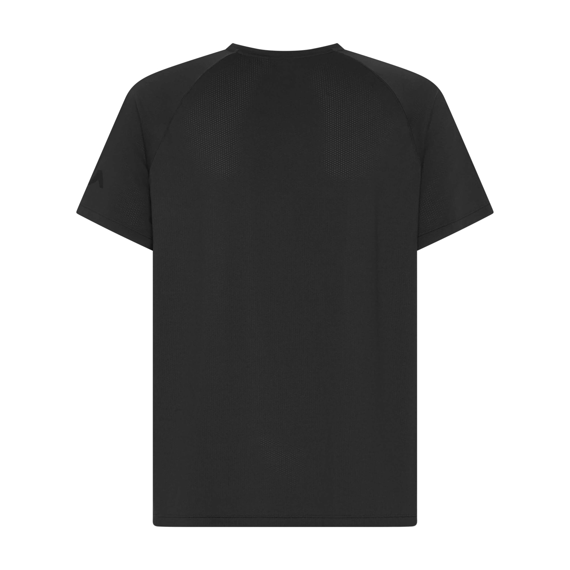 Black Ambush Raglan Tee by Unconditional Active featuring contrasting white sleeves and a relaxed fit.