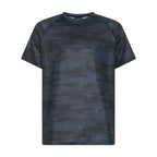 Unconditional Active Ambush Raglan Tee with camouflage pattern, casual tops with contrasting sleeves and comfortable fit.