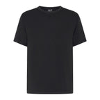 Black Daredevil Loose Tee by Unconditional Active, casual men's top with a relaxed fit and bold graphic design.