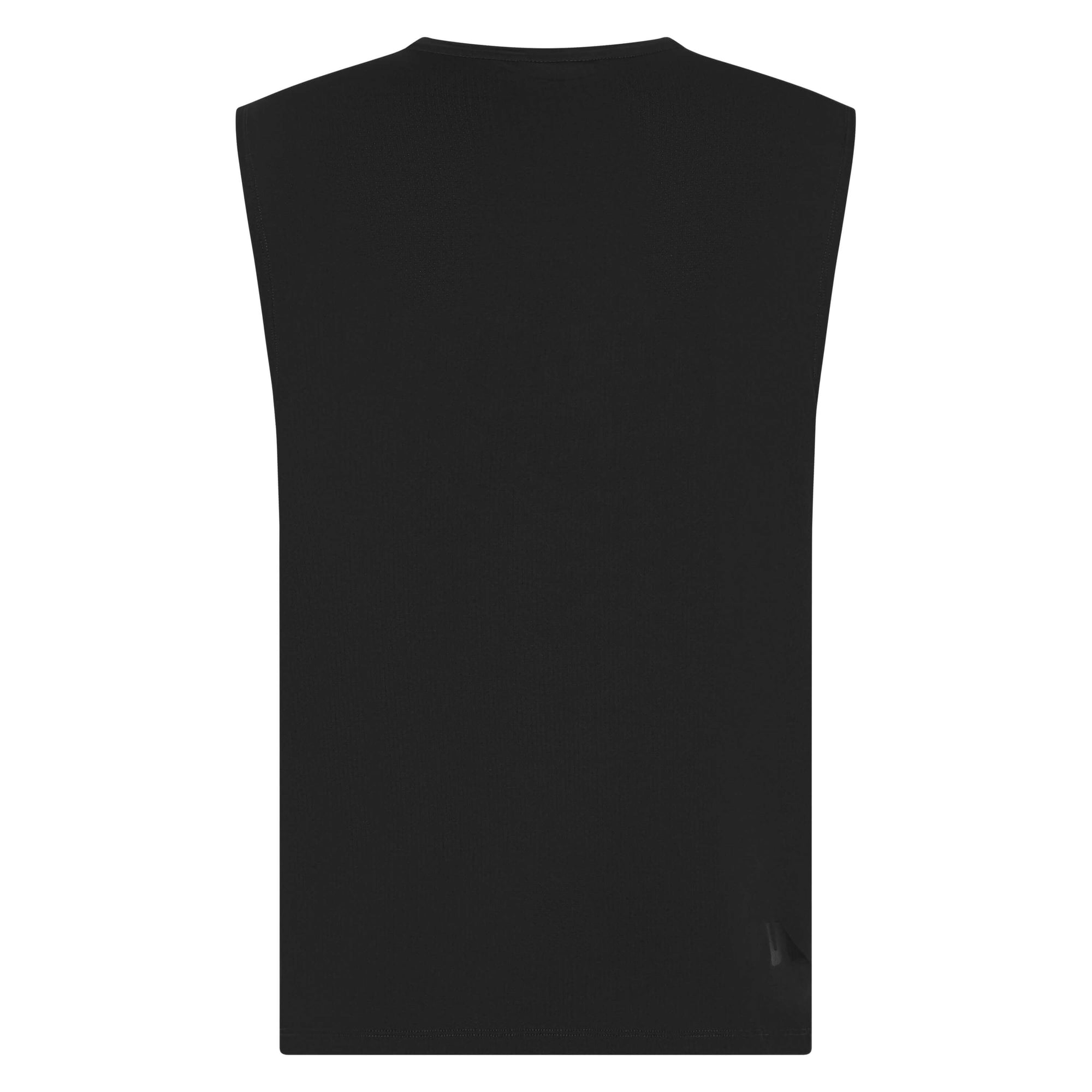 Black Darkside Muscle Tank top by Unconditional Active, featuring a sleeveless design and bold printed logo on the front.