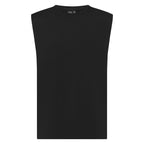 Black Darkside Muscle Tank top by Unconditional Active, featuring a sleeveless design and bold graphic print.