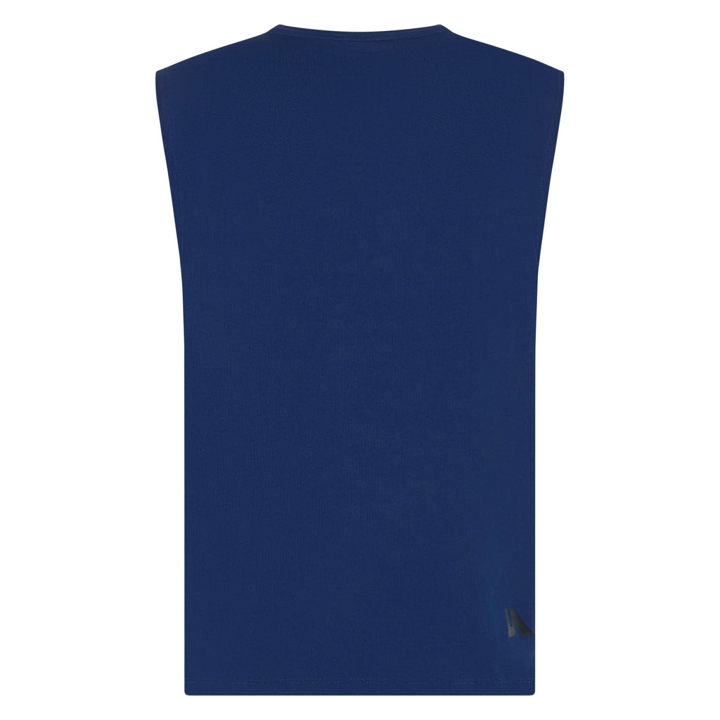 Unconditional Active Darkside Muscle Tank in dark blue, sleeveless athletic top with a fitted design for active wear.