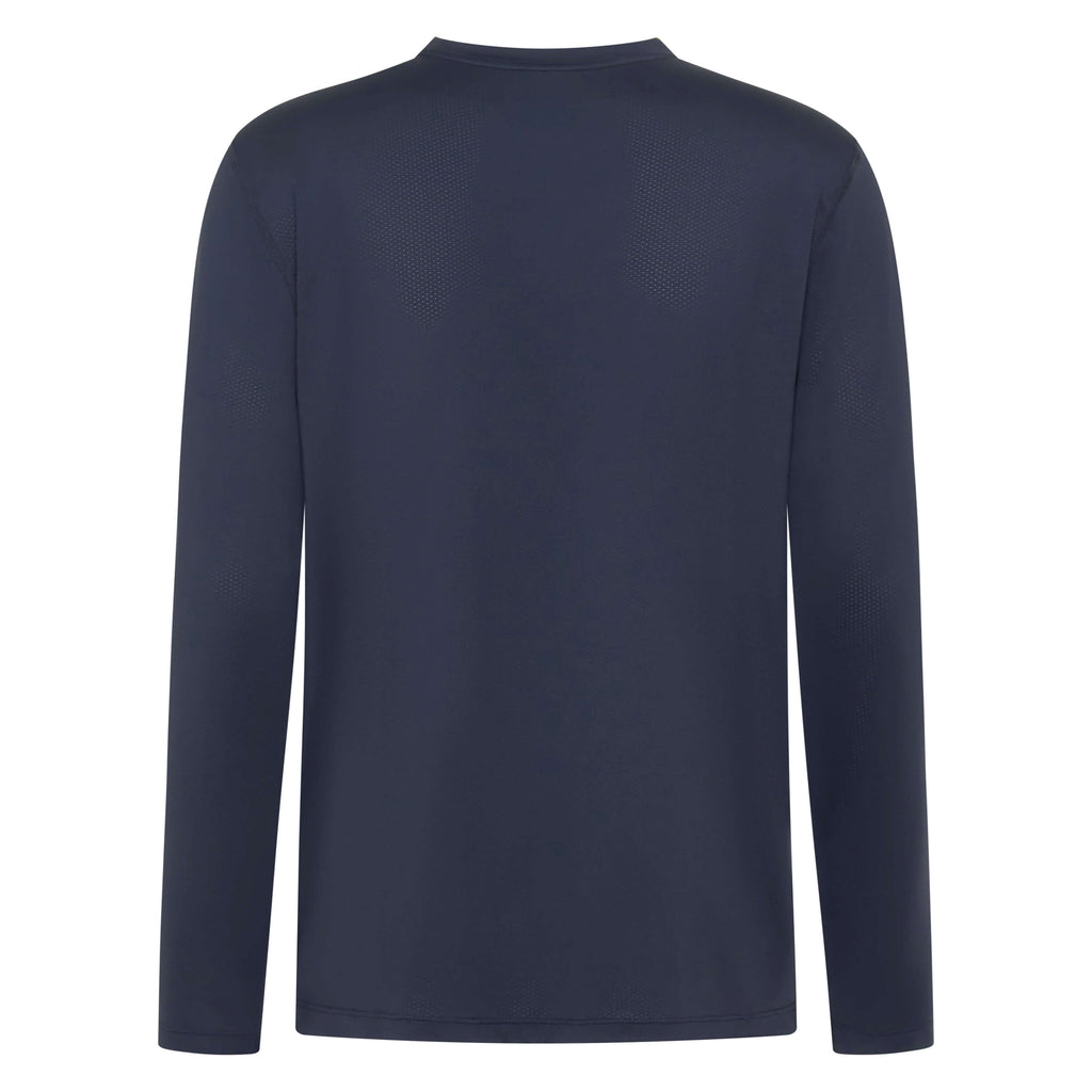 Unconditional Active Darkside Longsleeve Top in dark charcoal, shown flat with long sleeves and fitted design.