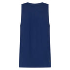 Dark blue Unconditional Active Darkside Slim Tank top displayed flat, highlighting its fitted, sleeveless design for active wear.