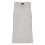 Unconditional Active Darkside Slim Tank in ivory, a fitted sleeveless top with a scoop neckline, shown on a hanger.