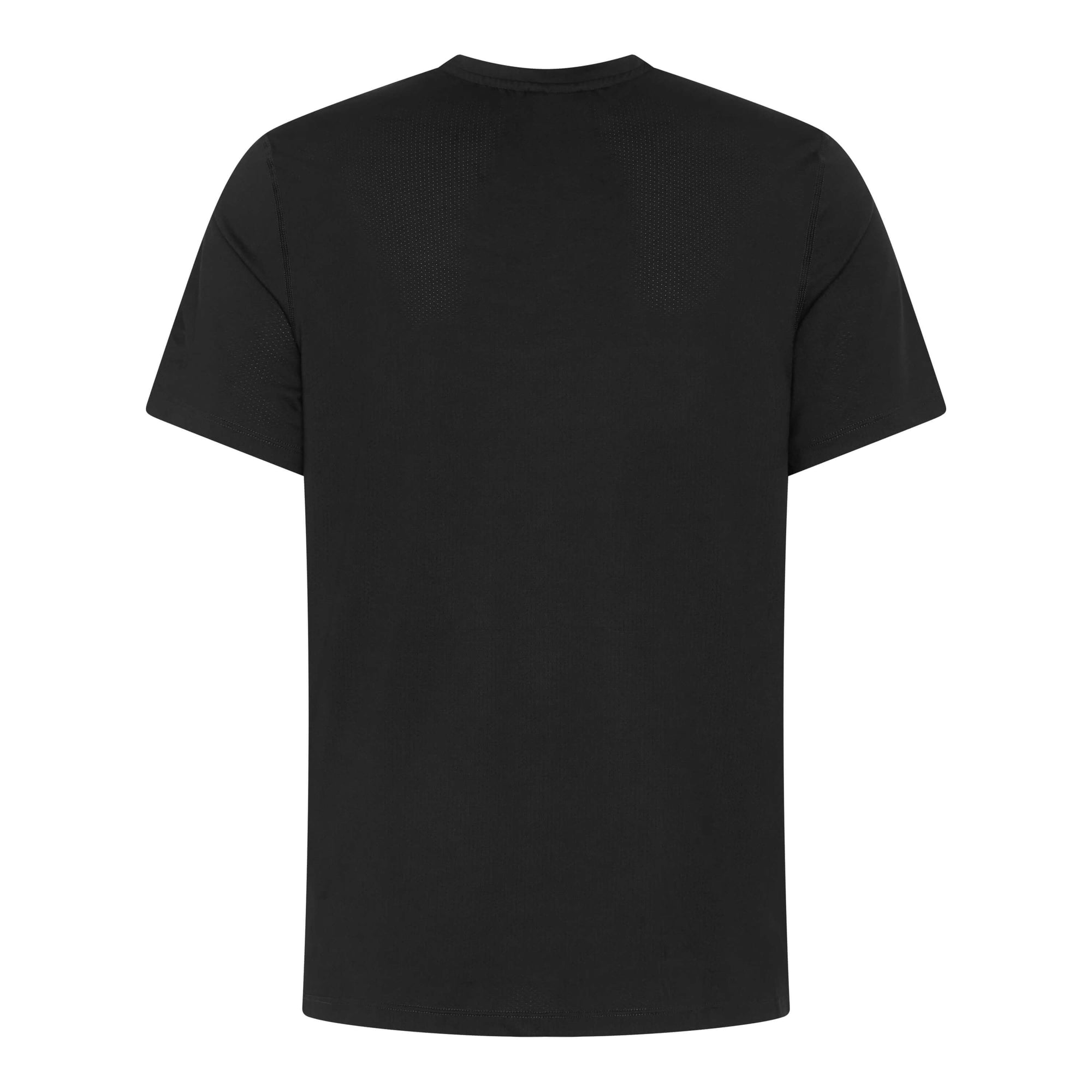 Black Darkside Slim Tee by Unconditional Active, a fitted casual top with short sleeves and a crew neckline.