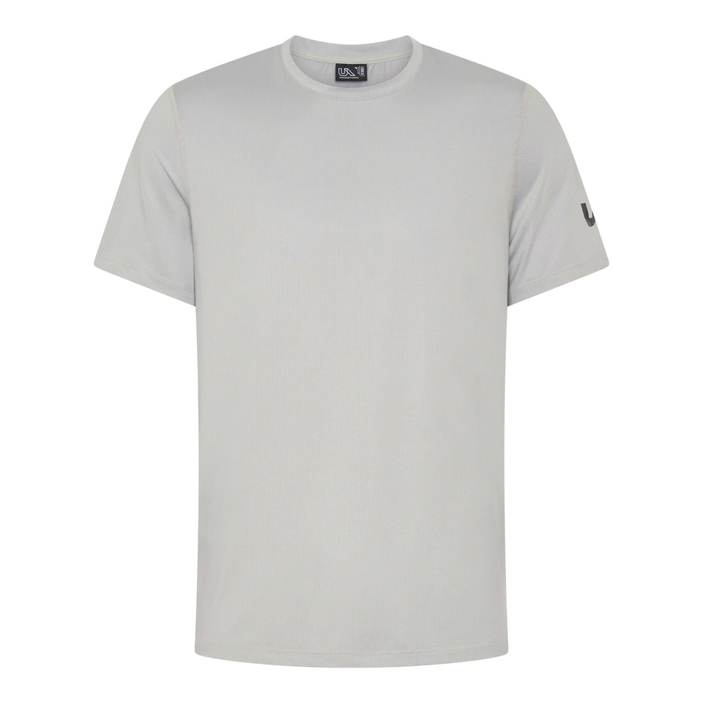 Unconditional Active Darkside Slim Tee in ivory, a fitted casual top with short sleeves and a crew neckline.