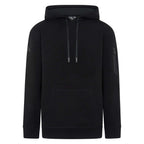 Black Unconditional Active Onslaught Everywhere Hoodie, a casual unisex top with a front pocket and hood.