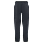 Dark charcoal Unconditional Active Onslaught Everywhere track pants laid flat, showing elastic waistband and tapered fit.