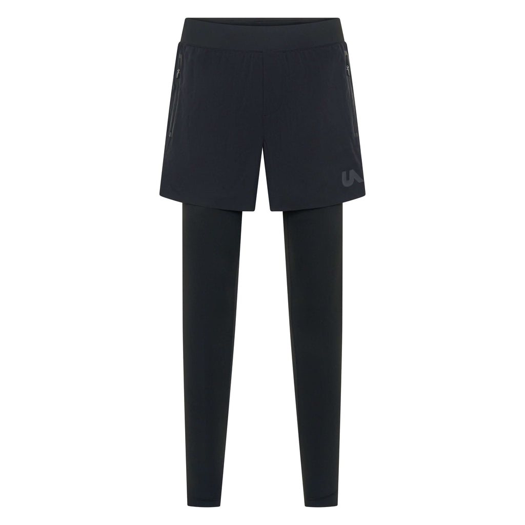 Unconditional Active Peacemaker 5-inch shorts paired with matching leggings, showcasing a comfortable activewear set.