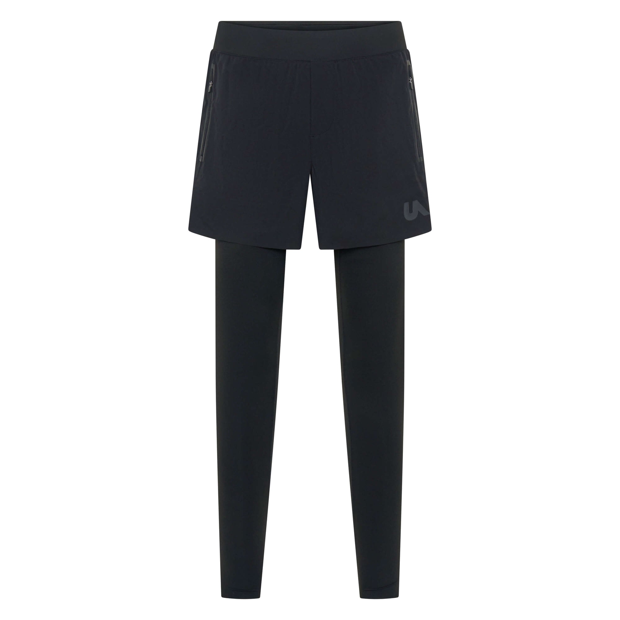 Unconditional Active Peacemaker 5-inch shorts paired with matching leggings, showcasing a comfortable activewear set.