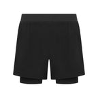 Black Unconditional Active Peacemaker 5-inch shorts displayed flat with a focus on fabric and fit.
