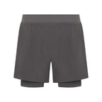 Dark charcoal Peacemaker 5-inch shorts by Unconditional Active, featuring a comfortable fit and sporty design.