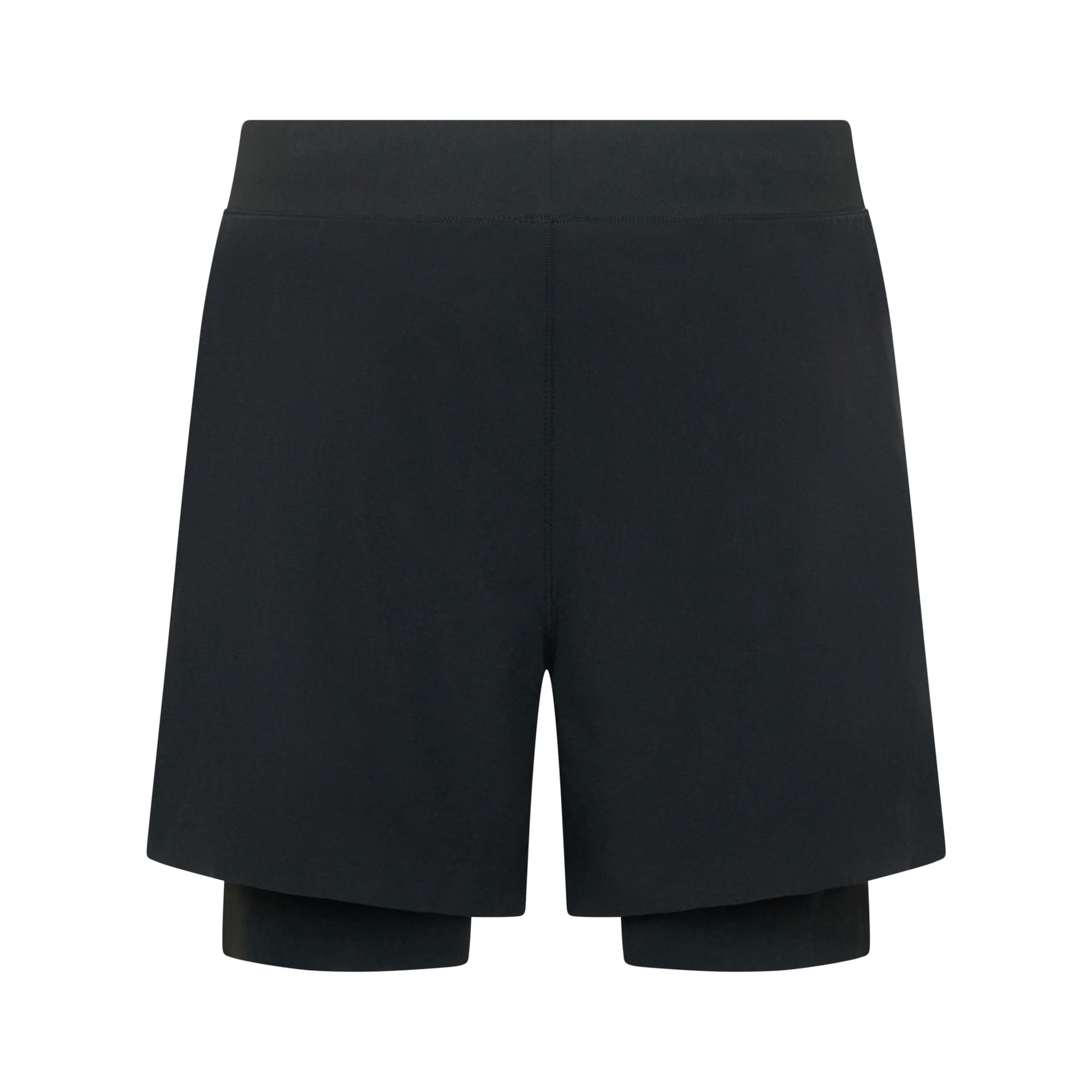 Black Peacemaker 7-inch shorts by Unconditional Active, showing the lightweight, comfortable athletic shorts design.