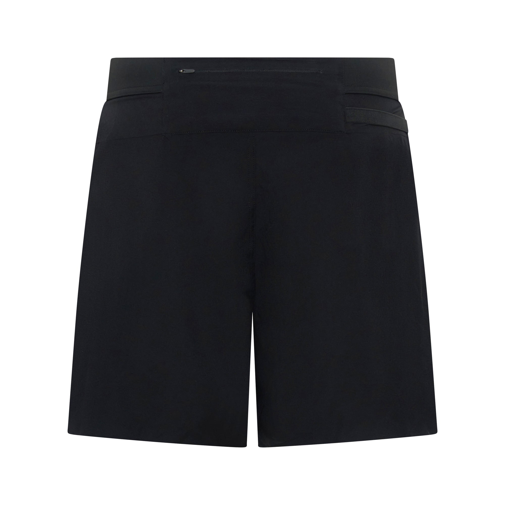 Black Taskmaster 7-inch session shorts by Unconditional Active, featuring a comfortable fit and athletic design for workouts.