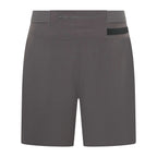 Dark charcoal Taskmaster 7-inch session shorts by Unconditional Active, showing the relaxed fit and comfortable fabric.