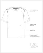 Unconditional Active Daredevil loose fit T-shirt with bold graphic design, casual tops for activewear and everyday wear.