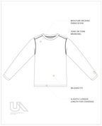 Unconditional Active Darkside Longsleeve Top with fitted design and long sleeves for active wear and casual style.