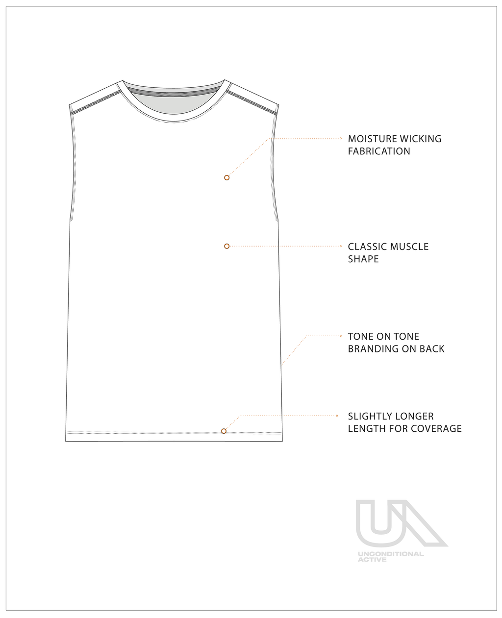 Black Darkside Muscle Tank by Unconditional Active featuring a sleeveless design and bold graphic print, perfect for workout wear.