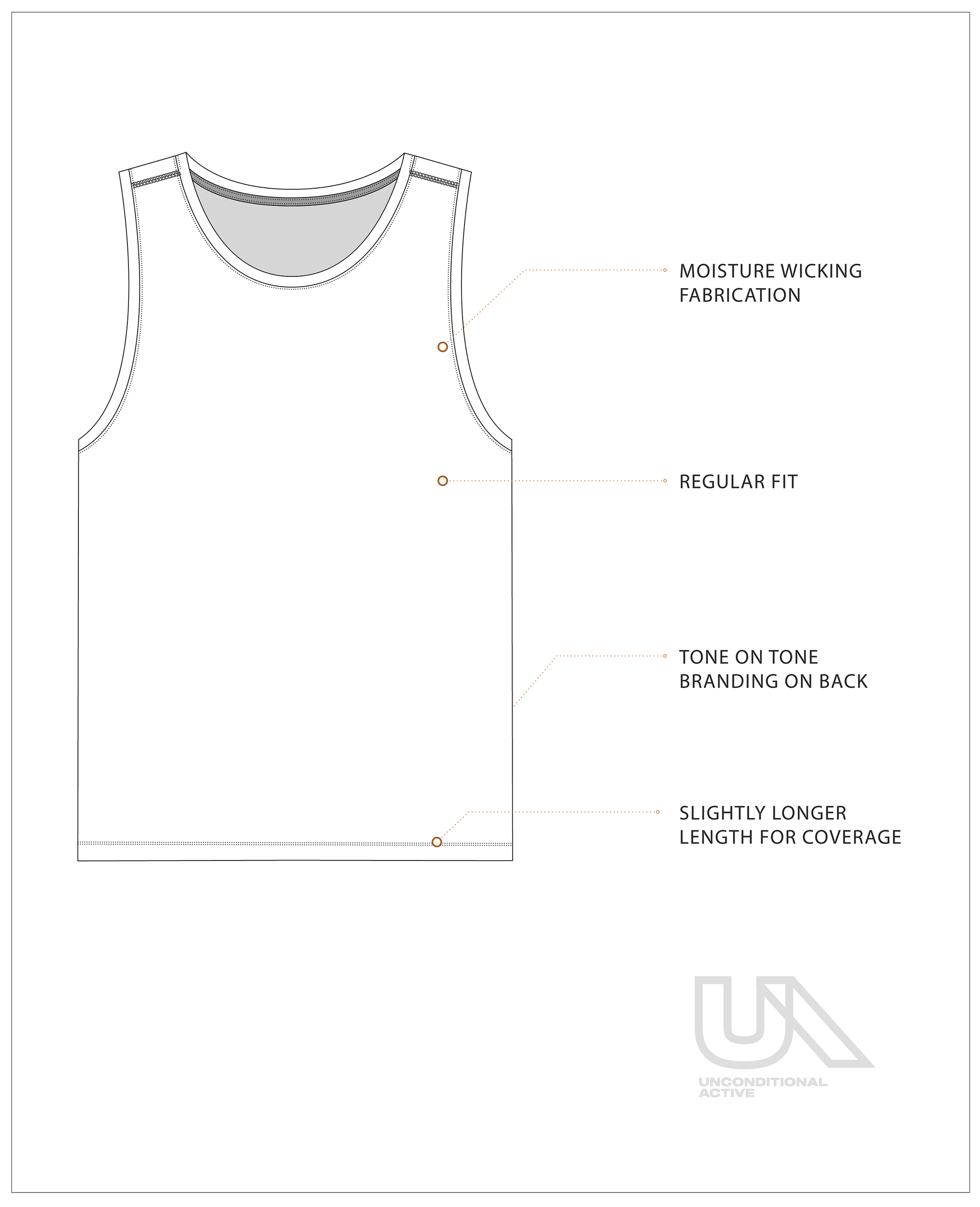 Unconditional Active Darkside Slim Tank top, black sleeveless athletic top with fitted design and moisture-wicking fabric.