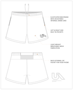 Unconditional Active Wildcat 5-inch mesh shorts with breathable fabric and an elastic waistband for athletic comfort.
