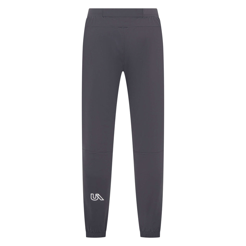 Unconditional Active Warlock Long Jogger trackpants in dark charcoal, featuring a comfortable fit and sporty design.