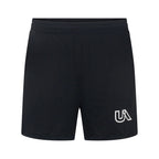 Dark black Wildcat 5-inch mesh shorts by Unconditional Active, featuring breathable fabric and athletic fit.