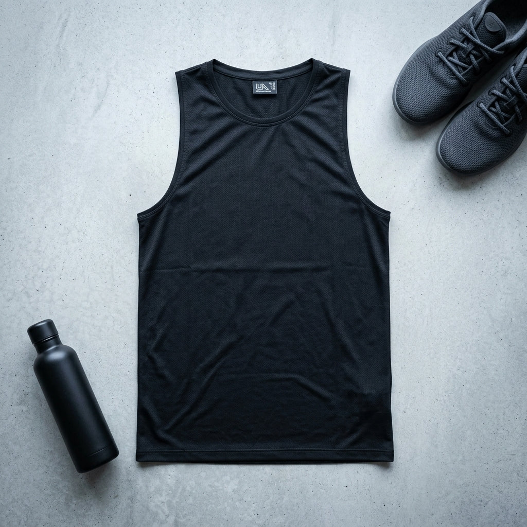 Athletic Tank Top — Flat Lay - Styled | Generated by Modelize