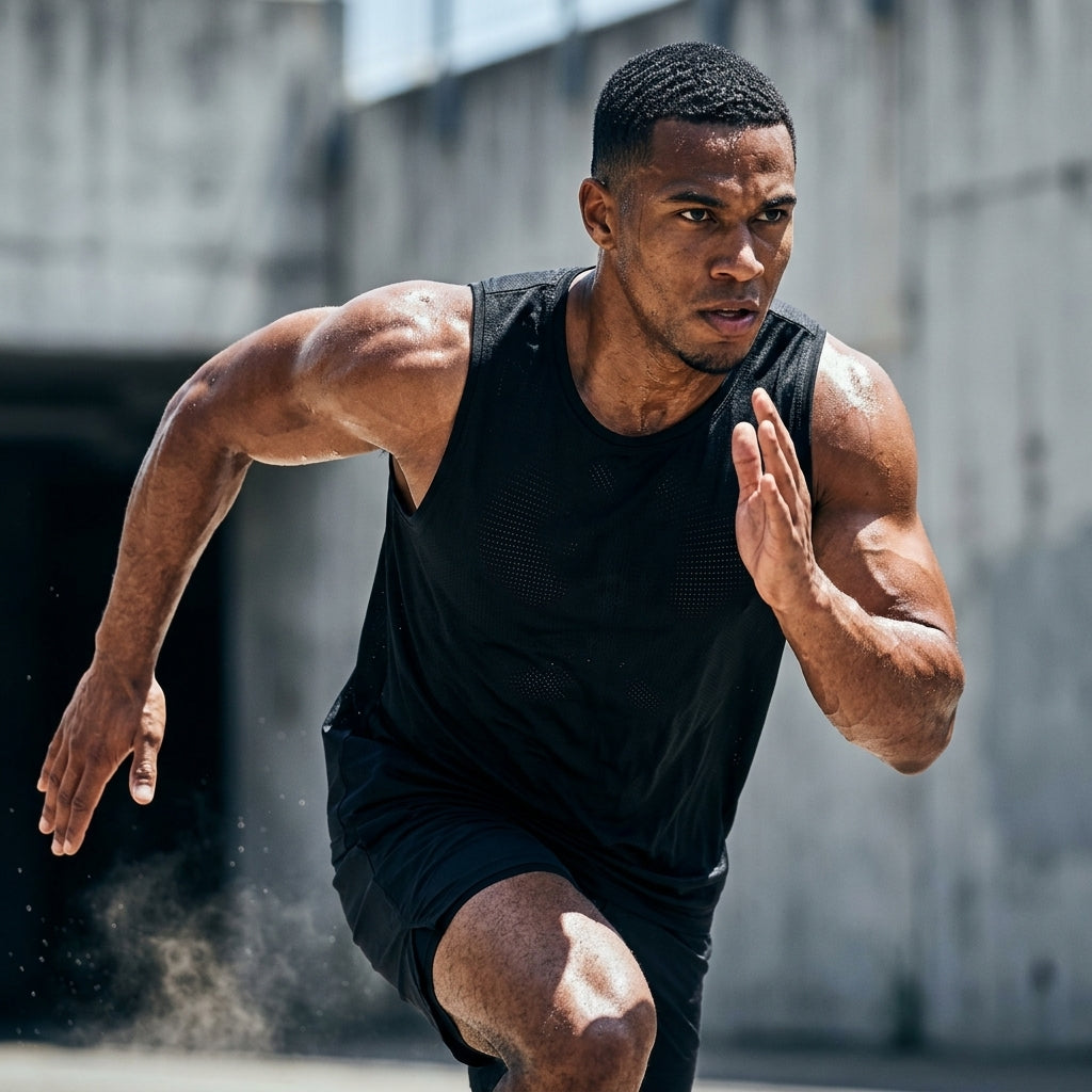 Athletic Tank Top — Lifestyle - Athletic Action | Generated by Modelize