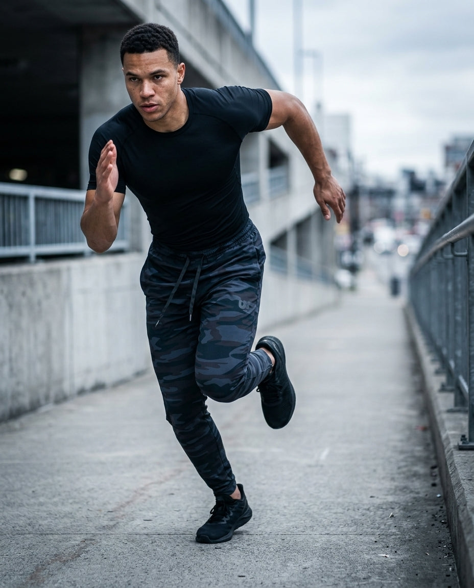 Athletic Training Pants — Lifestyle - Athletic Action | Generated by Modelize