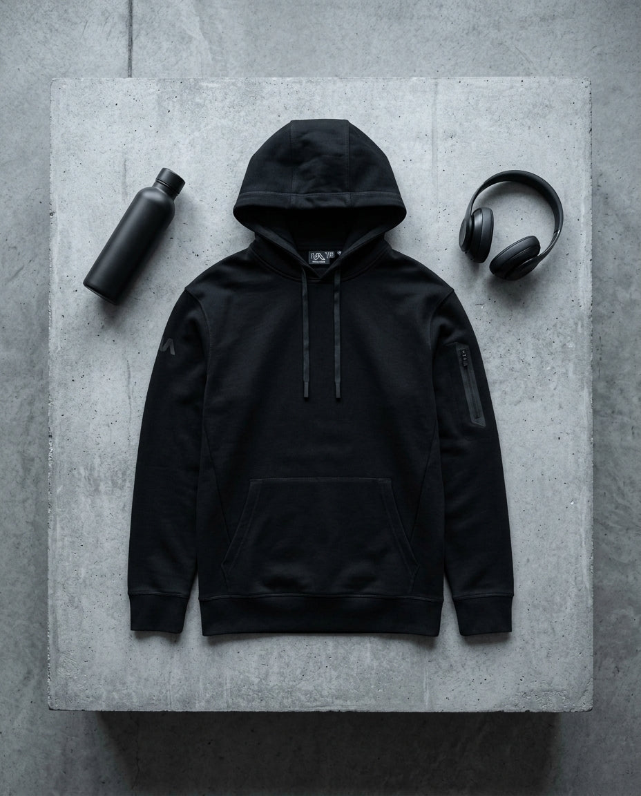 Hoodie — Flat Lay - Styled | Generated by Modelize
