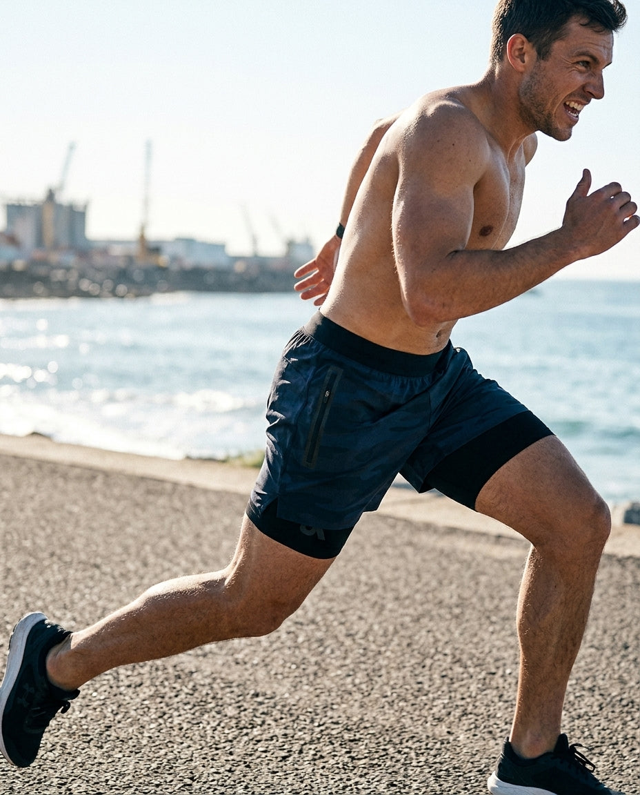 2-in-1 athletic shorts — Lifestyle - Athletic Action | Generated by Modelize