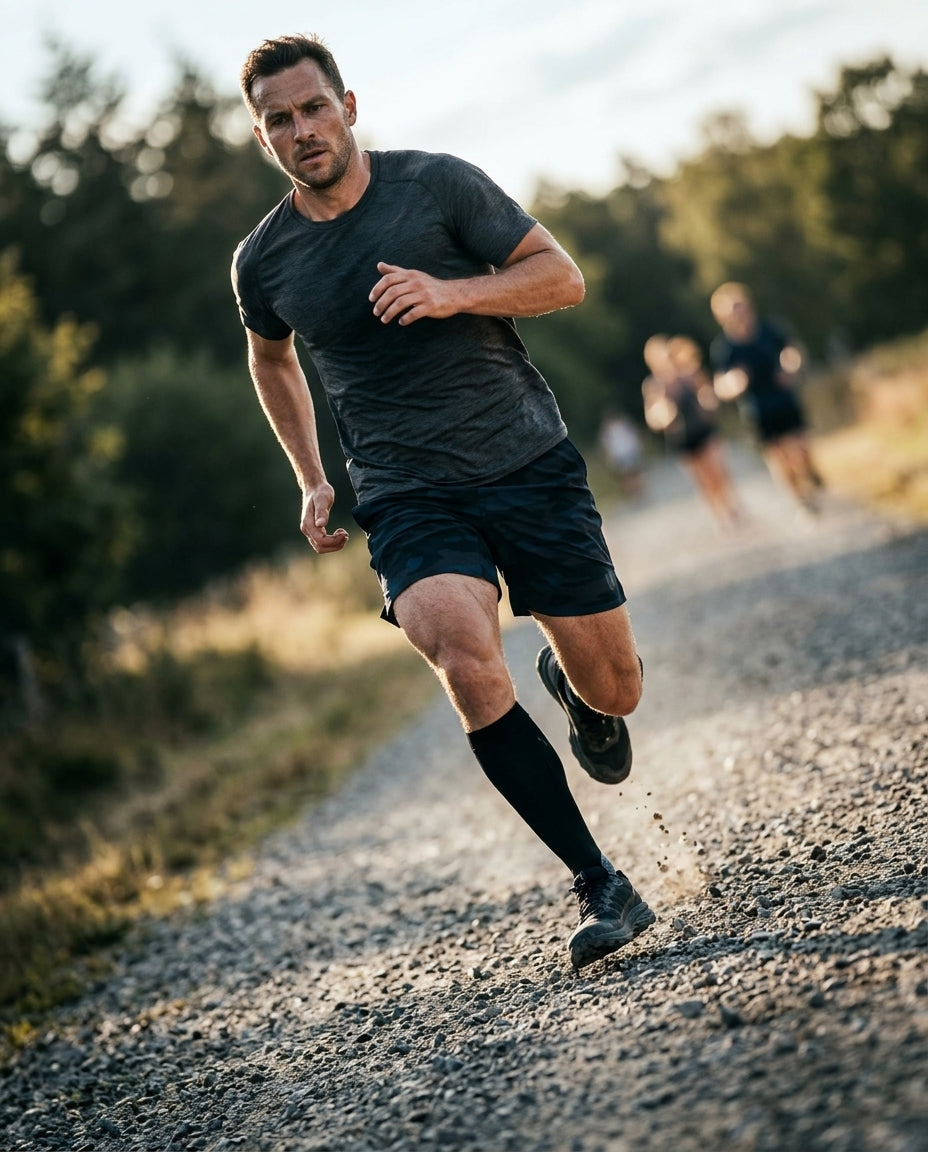 Athletic performance shorts — Lifestyle - Athletic Action | Generated by Modelize